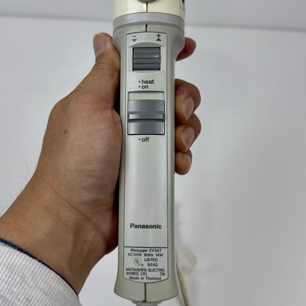 Panasonic EV247 Reach Easy Extendible Handheld Massager w/ Heat Variable Speed